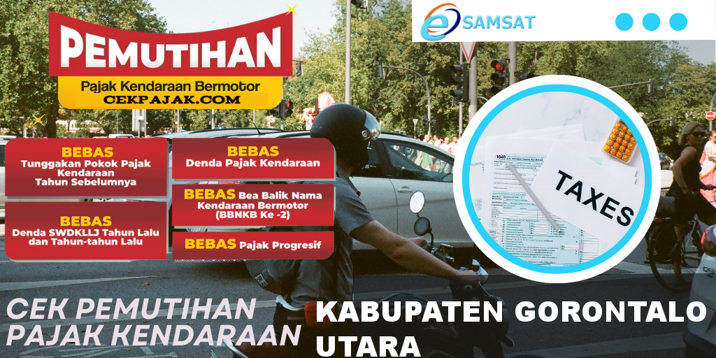 Cek Pemutihan Pajak Kendaraan Kabupaten Gorontalo Utara