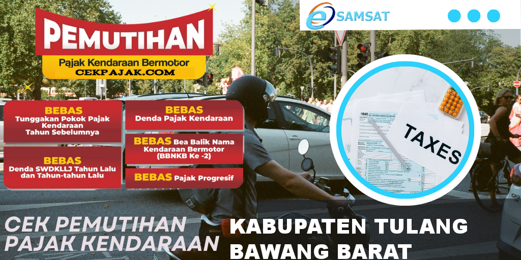 Cek Pemutihan Pajak Kendaraan Kabupaten Tulang Bawang Barat