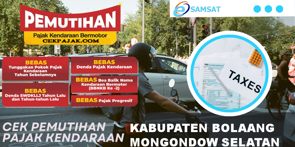 Cek Pemutihan Pajak Kendaraan Kabupaten Bolaang Mongondow Selatan