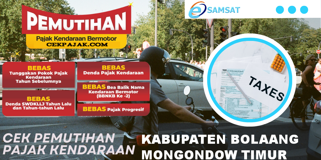 Cek Pemutihan Pajak Kendaraan Kabupaten Bolaang Mongondow Timur