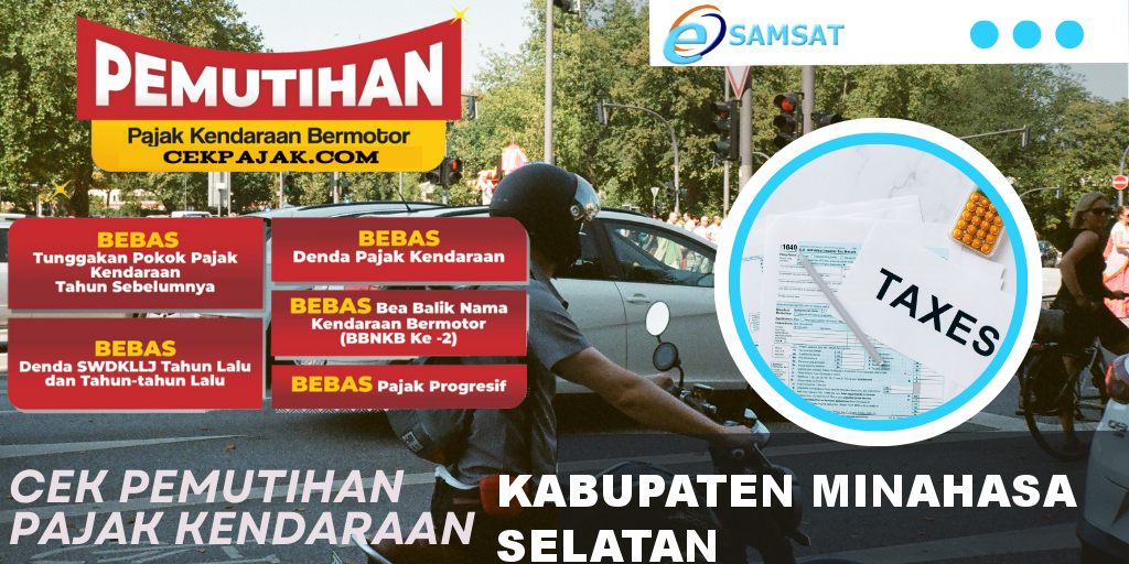 Cek Pemutihan Pajak Kendaraan Kabupaten Minahasa Selatan