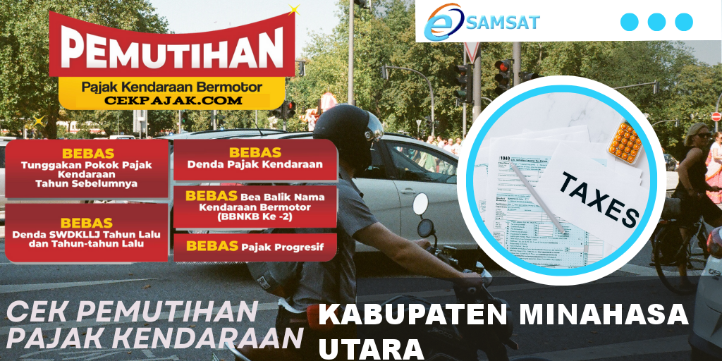 Cek Pemutihan Pajak Kendaraan Kabupaten Minahasa Utara