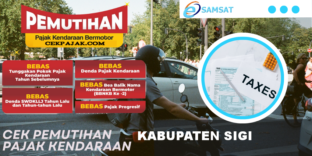 Cek Pemutihan Pajak Kendaraan Kabupaten Sigi