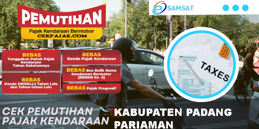 Cek Pemutihan Pajak Kendaraan Kabupaten Padang Pariaman